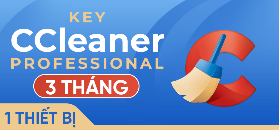 Kích hoạt CCleaner Professional (3 tháng - 1 PC Windows)